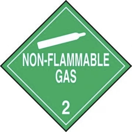 Accuform DOT PLACARD HAZARD CLASS 2  GASES MPL201VS50 MPL201VS50